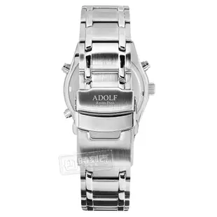羅梵迪諾 Roven Dino / 運動 雙顯 計時 防水 不鏽鋼手錶 黑色 / AF88488BK / 45mm
