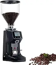 Spice Pulverizer Machine, Coffee Grinder with 500G Large Capacity, Touch Control Panel, 60Mm Stainless Steel Flat Knife Grinding Disc, for Beans, Spices, Nuts, Grians, Herbs Black