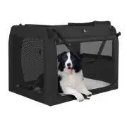Dog Crate 3-Door Kennel, Collapsible Portable Soft Sided Pet Carriers for Ind...