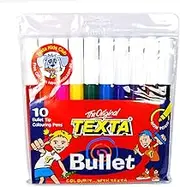 Texta Bullet Tip Colouring Marker Wallet 10