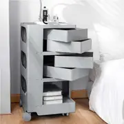 5 Tier Storage Trolley Cart ArtissIn Bedside Table Replica Grey