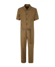 Scai Moleskin Short-Sleeved Jumpsuit 3 Brown