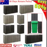 Garden Waste Wheelie Bin Shed Hider Poly Rattan Single/Double/Triple/Quadruple