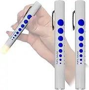 Qualicare First Aid Pupil Gauge Doctors Nurses Medical Pen Light Torch Twin Pack