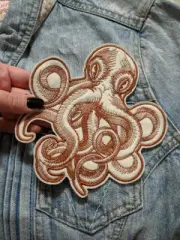HANDMADE Kraken Iron On Patch MADE TO ORDER