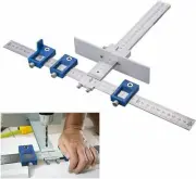 Drill Guide Punch Locator Cabinet Jig Drawer Adjustable Drill Guide Sleeve
