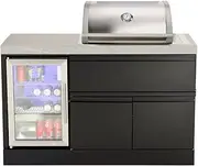CROSSRAY 2-Burner BBQ Mini Outdoor Kitchen - No Fridge