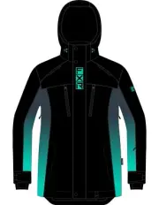 FXR Aerial 24 Womens Snow Jacket Black/Minty Fresh
