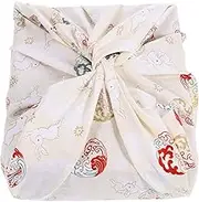 Zerodeko Japanese Wrapping Cloth Traditional Japanese Printed Handkerchief Bento Furoshiki Fabric Wrapping Cloth Lunch Bandana Cover Bag Box Cloth Table Cloth Apricot