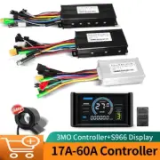 E-bike 24V-72V 17A-60A Sine Wave Controller+Thumb Throttle +S966 Display Kit FS