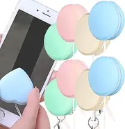 Fingerprint Eraser Balls, Fingerprint Eraser for Screens, Mobile Phone Screen Wipe, Touch Screen Cleaner Balls, Screen and Eyeglass Brush, Macaron Phone Screen Cleaner, with Keychain (Mixed*8)
