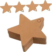 Angoily 100pcs Star Shaped Paper Tags Writable DIY Present Tags for Holiday Decor Party Favors and Weddings Versatile Present Labels for Xmas and Special Occasions