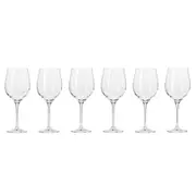 6pc Krosno Harmony Collection 450ml Red Wine Glass Barware Drinking Glasses