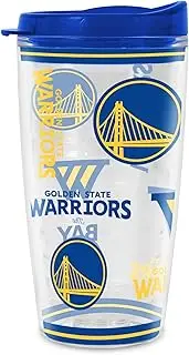 Rico Industries NBA Basketball Golden State Warriors Mayhem Double Wall 16oz Tritan Tumbler