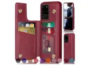 NIP RFID Blocking Wallet Case for Samsung Galaxy S20 Ultra Leather Phone Case