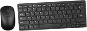 Ergonomic Keyboard and Mouse Set 2.4g Wireless Ultra-Thin Low Profile for Computer Phone Tablet