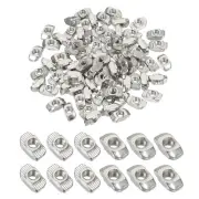 100pcs 3030 Series M5 T Nuts T Slot Nut Hammer Head Fastener Nut Silver