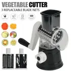 3-in-1 Kitchen Slicer Cutter Shredder Vegetable Food Manual Drum Grater Chopper