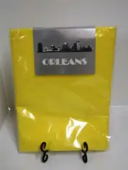 Orleans Solid Tablecloth ~ Square ~ Yellow ~ 52" x 52" Made in USA **NEW**