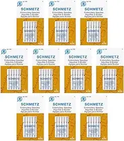 50 Schmetz Embroidery Sewing Machine Needles - Assorted sizes - Box of 10 cards