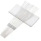 20pcs Barbecue Skewer Reusable Flat Barbecue Skewer Outdoor Camping Picnic Tools