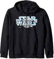 [STAR WARS] AT-AT Cartoon Title Logo Zip Hoodie