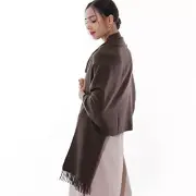 Winter Scarfs for Women Pashmina Shawls Wraps for Evening Dresses Large Coffee
