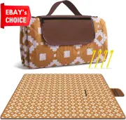 Picnic Blanket 200x200 cm Waterproof Foldable Extra Large Sandproof Camping Rug