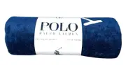 Vintage Polo Ralph Lauren Fragrance Navy Blue BeachTowel White Big Pony Logo NEW