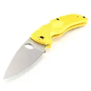 Spyderco Native Chief Salt Magnacut -Folding Utility Knife-Yellow FRN- US Made