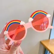 "Cloudy Rainbow Sun Protection Glasses for Kids, Fancy Modern Style"