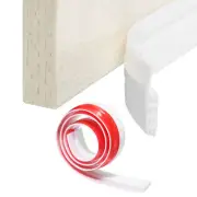 1 Pcs Silicone Door Draft Stopper Door Weather Stripping Door Sweep, White