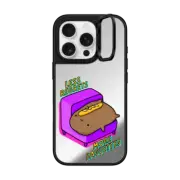 iPhone 16 Pro Mirror Ring Stand Case MagSafe Compatible less regrets, more baguettes