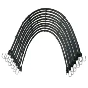 Adjustable 31" Rubber Bungee Cords with Hooks, EPDM Bungee Cord with 150% Max...