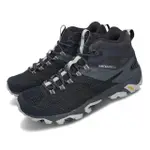 【MERRELL】戶外鞋 MOAB FST 2 MID GTX 男鞋 藍 黑 防水 中筒 登山 郊山 越野(ML77495)