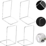 Soportes Para Libros De Acrilico 4 Piezas De Soportes Claros Para Estanterias