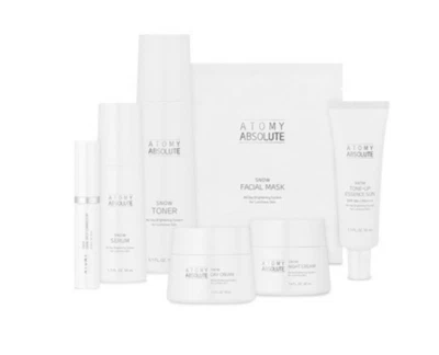Atomy Absolute Snow Set Toner Serum Day Night Cream Corrector Mask Sun 7pcs NEW