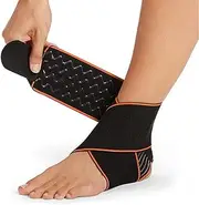 PROIRON Ankle Support Brace - Adjustable Ankle Brace Wrap Strap for Sports Protect, Plantar Fasciitis, Achilles Tendonitis, Ligament Damage, Injury Recovery, One Size for Men Women