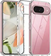 [Areaphmet] for Google Pixel 9 Case, Google Pixel 9 Pro Case Clear [Anti-Yellowing] Crystal Clear, [Military Grade Drop Protection], Anti-Scratch Case Protective Cove for Pixel 9/9 Pro