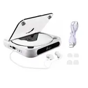 1set Portable and Versatile CD Player 5V2A Bluetooth 5.3 CD/CD-R/CD-RW/MP3/WAV