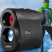 Techshining Golf Rangefinder with Slope 900m Laser Range Finder, Slope Measurement, Flag Lock with Pulse Vibration, 6X Magnification, High Precision with Continuous Scan