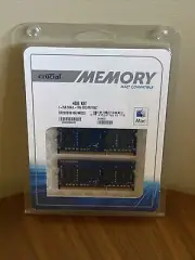 NEW UNOPENED Crucial 4GB Kit (2x2GB) DDR3L 1066Mhz SODIMM Memory RAM For Mac