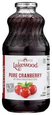 Lakewood Pure Cranberry Juice 32-Ounce Bottles - Pack Of 1