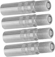 4pcs Tire Valve Stem Extenders Chrome Plated Copper Valve Extensions for Easy Inflation Durable Leak Design for Cars Motorcycles Bicycles Convenient Automotive Supply