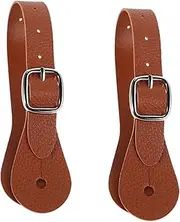 YARNOW 2pcs Adjustable Riding Spur Straps for Training Lightweight and Horse Boot Straps Faux for Comfortable Fit and Stability