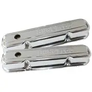 Aeroflow Chrome Steel Valve Covers SB Chrysler, AF1821-5006