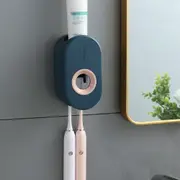 Automatic Toothpaste Dispenser Toothbrush Holder Bathroom Wall-Mounted Rack