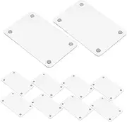ABOOFAN Sturdy Acrylic Magnetic Photo Frames 12pcs for Fridge Double-sided Display and Magnets