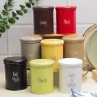 MARKET 99-Spice Jar 8 Pcs Set Metal Storage Box Container Bpa Free CondimentShap