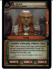 STAR TREK CCG 2E PROMO CARD 0P30 QUARK, SON OF KELDAR (foil)